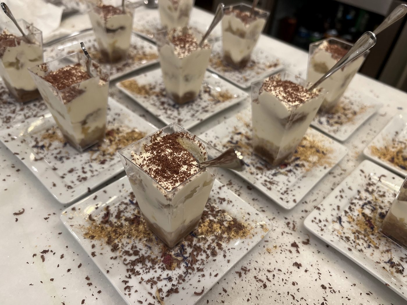 Course service at a recent Creative Mastery dinner